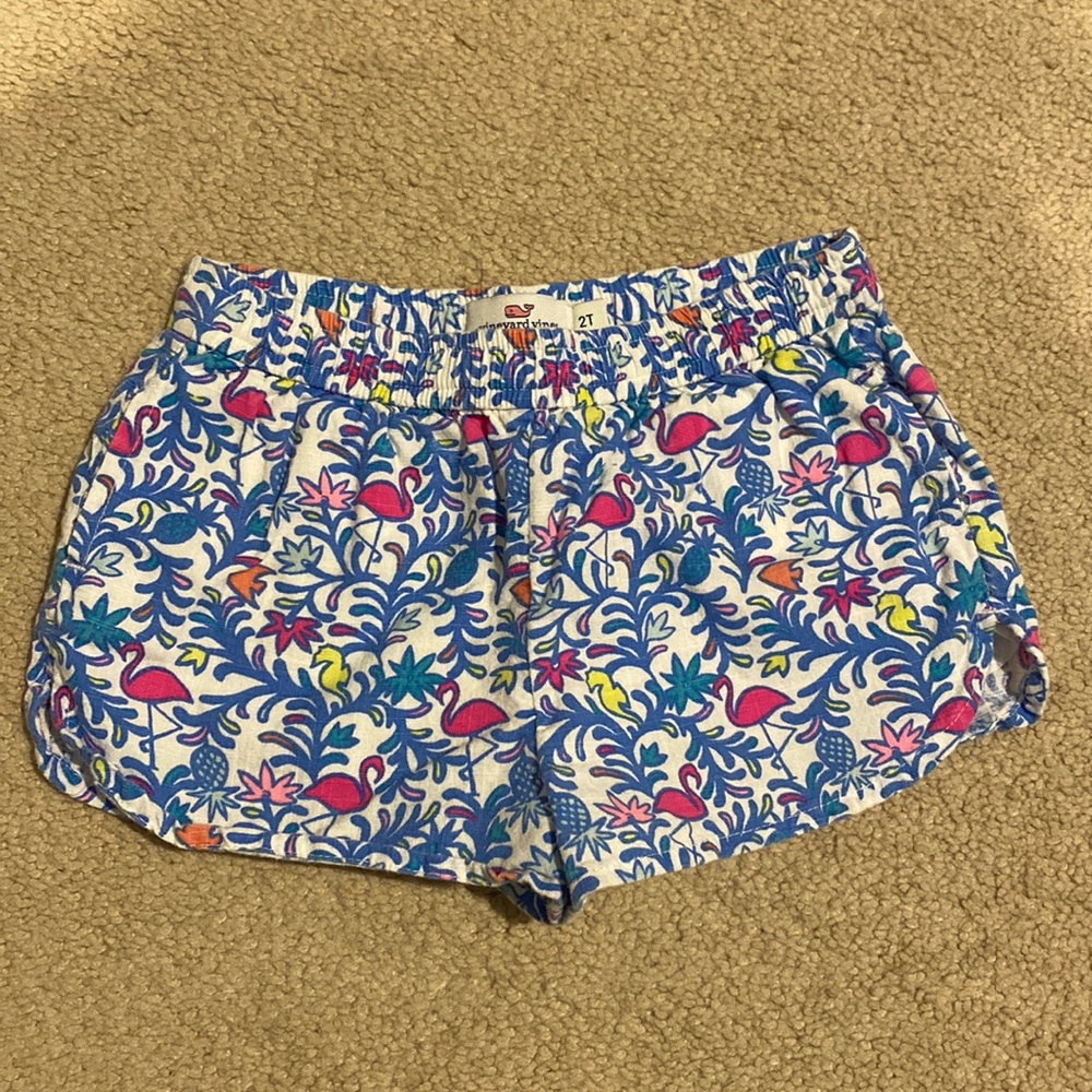 Vineyard Vines flamingo shorts size 2T